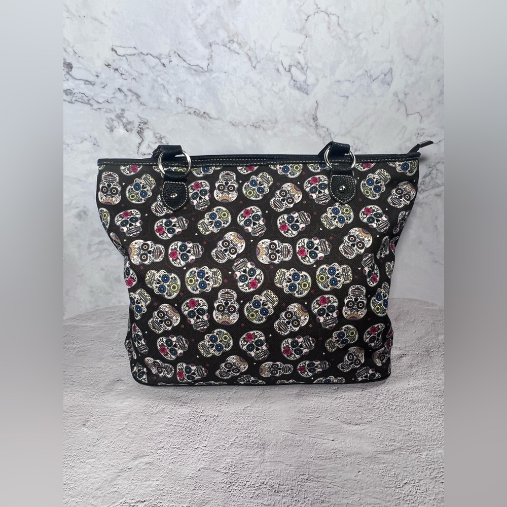 Montana West Sugar Skull Canvas Tote Bag NWOT
